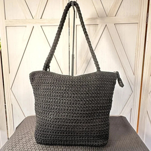 The Sak Black Crochet Tote - Picture 2 of 7